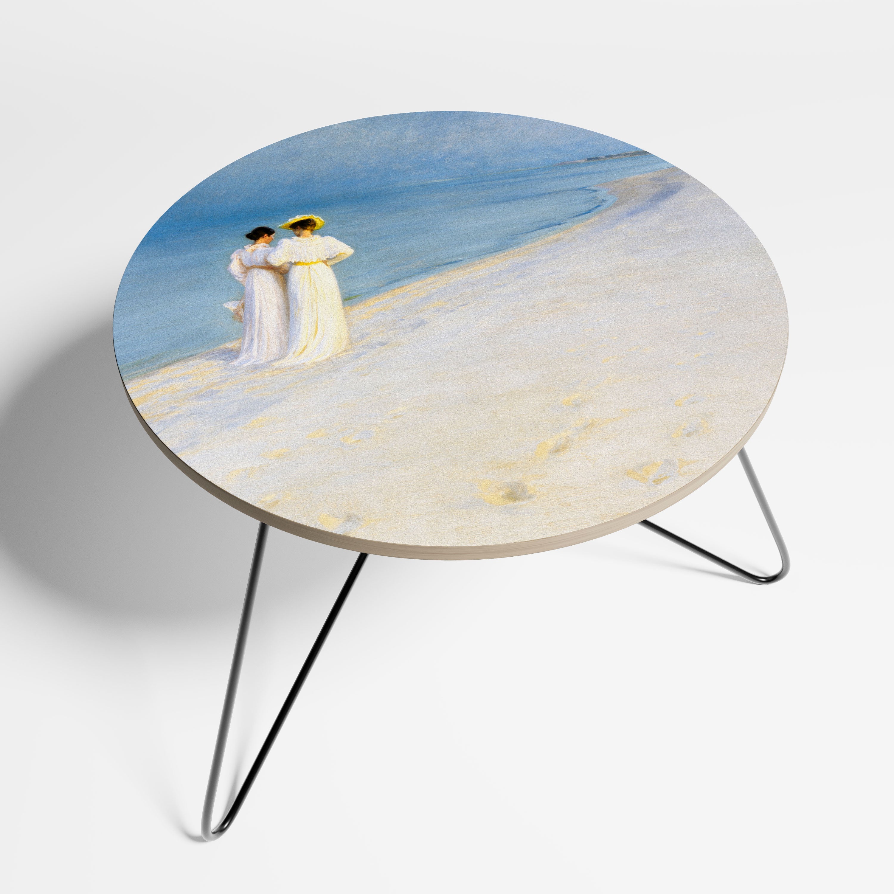 SOMMAKVÄLL PÅ SKAGENS STRAND Litet soffbord