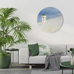 SUMMER EVENING ON SKAGEN'S BEACH Round Wall Art