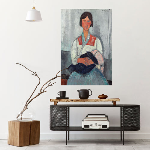 A MOMENT IN TIDEN Vertikal poster med självhäftande text