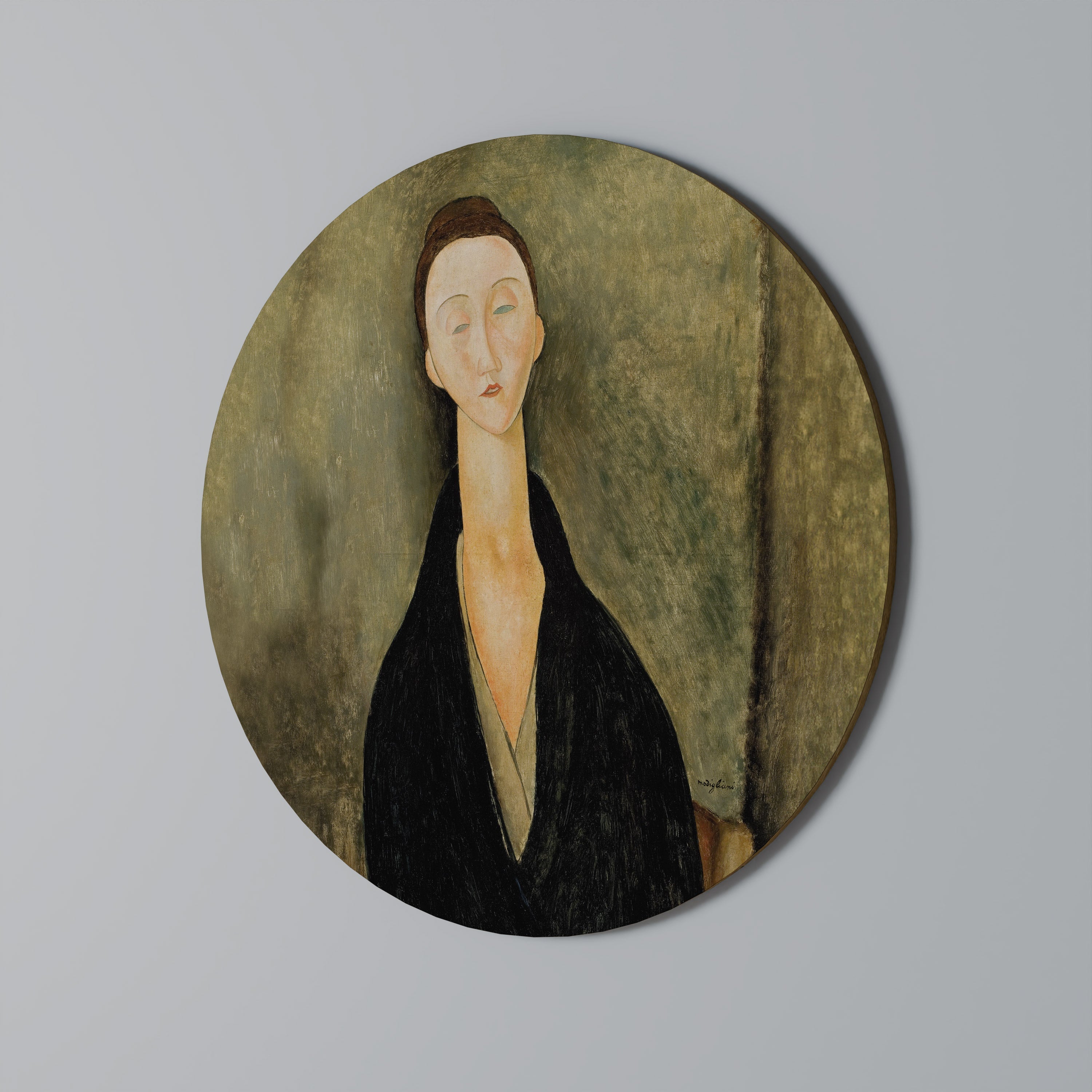 AMEDEO MODIGLIANI Rund Väggkonst