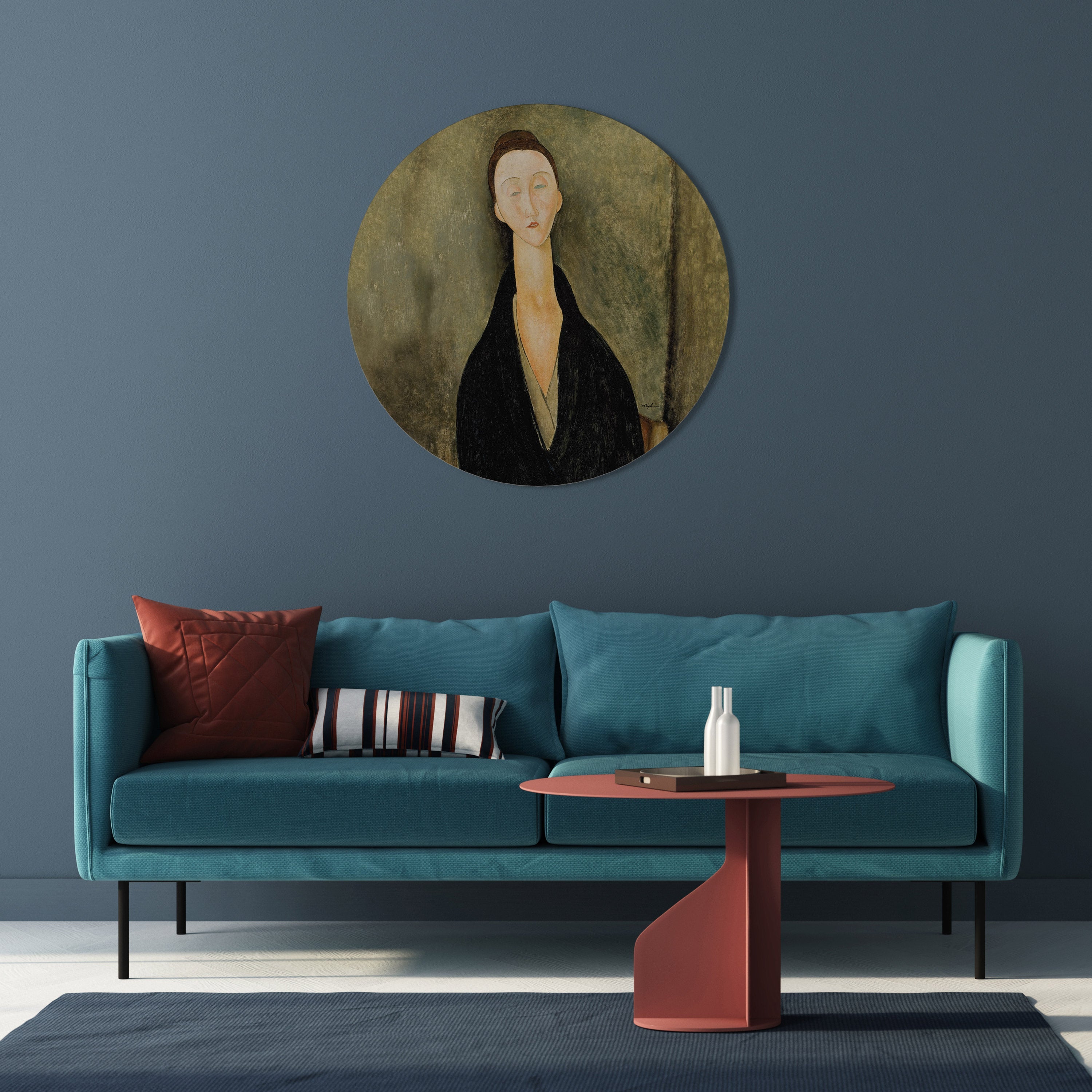 AMEDEO MODIGLIANI Rund Väggkonst