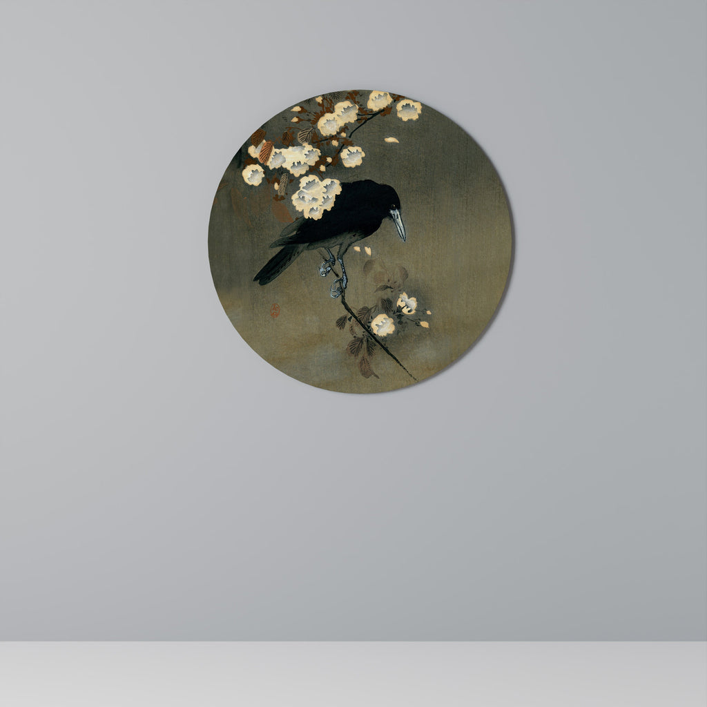 Rund väggdekoration med KRÅKOR OCH KRÅKOR