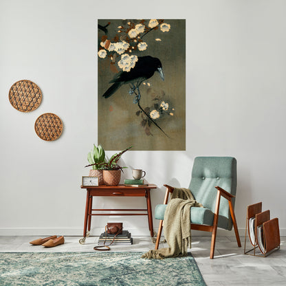 PETALS AND CROWS Peel and Stick Vertical Poster