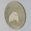 ZILVERREIGERS IN MOERAS Round Wall Art