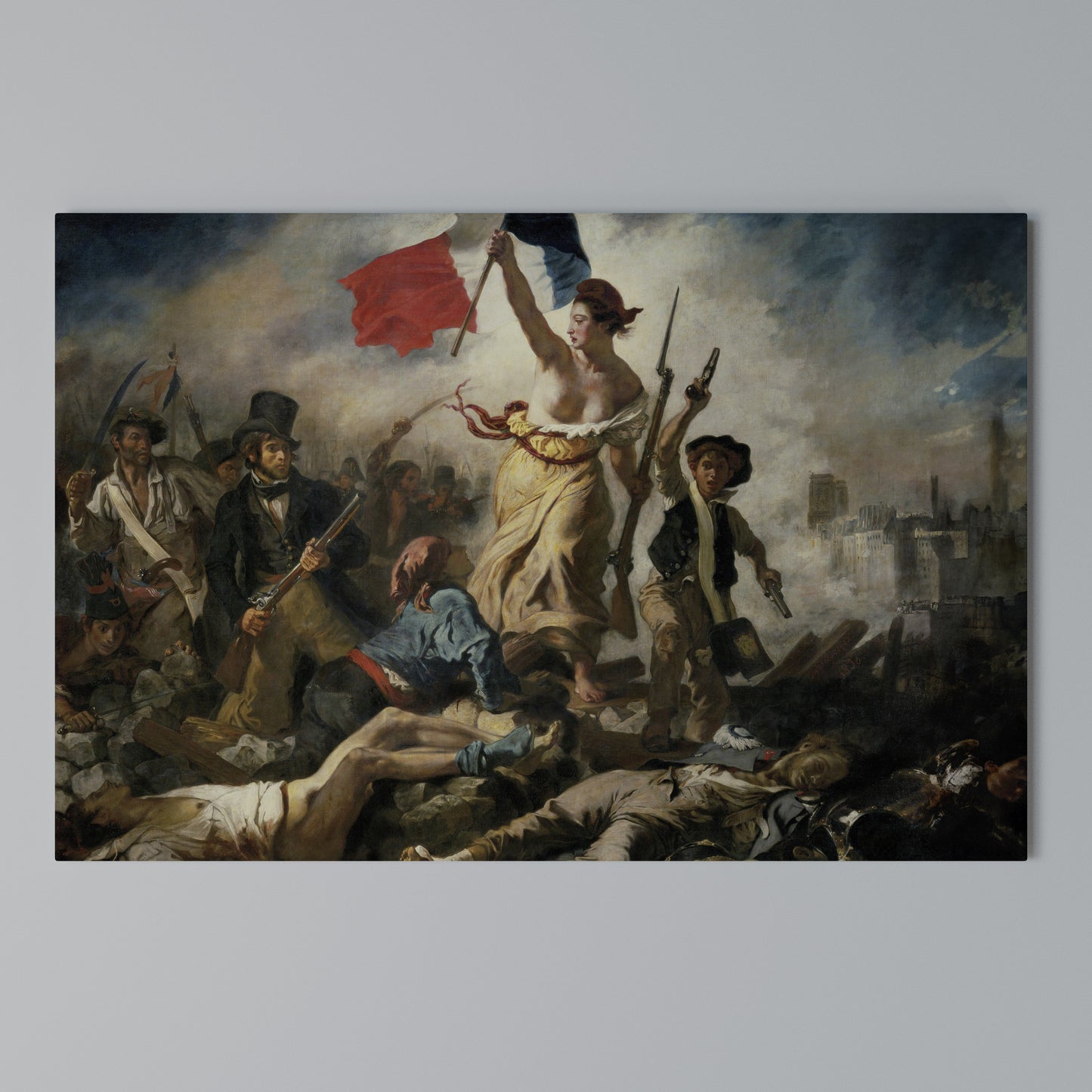 LIBERTY LEADING THE PEOPLE Horizontal Canvas Print