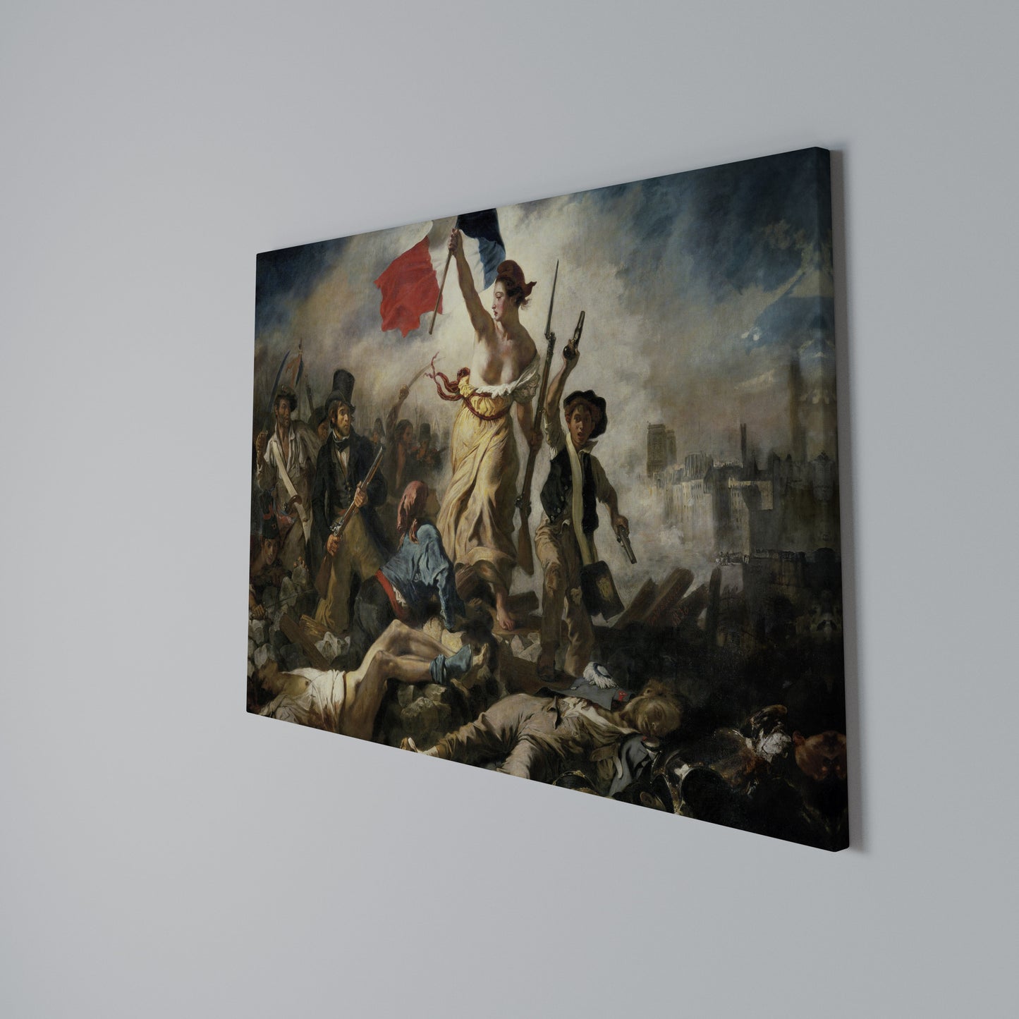 LIBERTY LEADING THE PEOPLE Horizontal Canvas Print