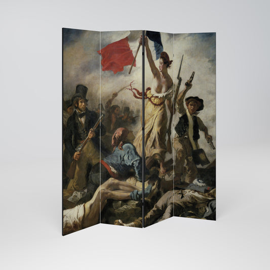 LIBERTY LEADING THE PEOPLE Rumsavdelare 4 paneler