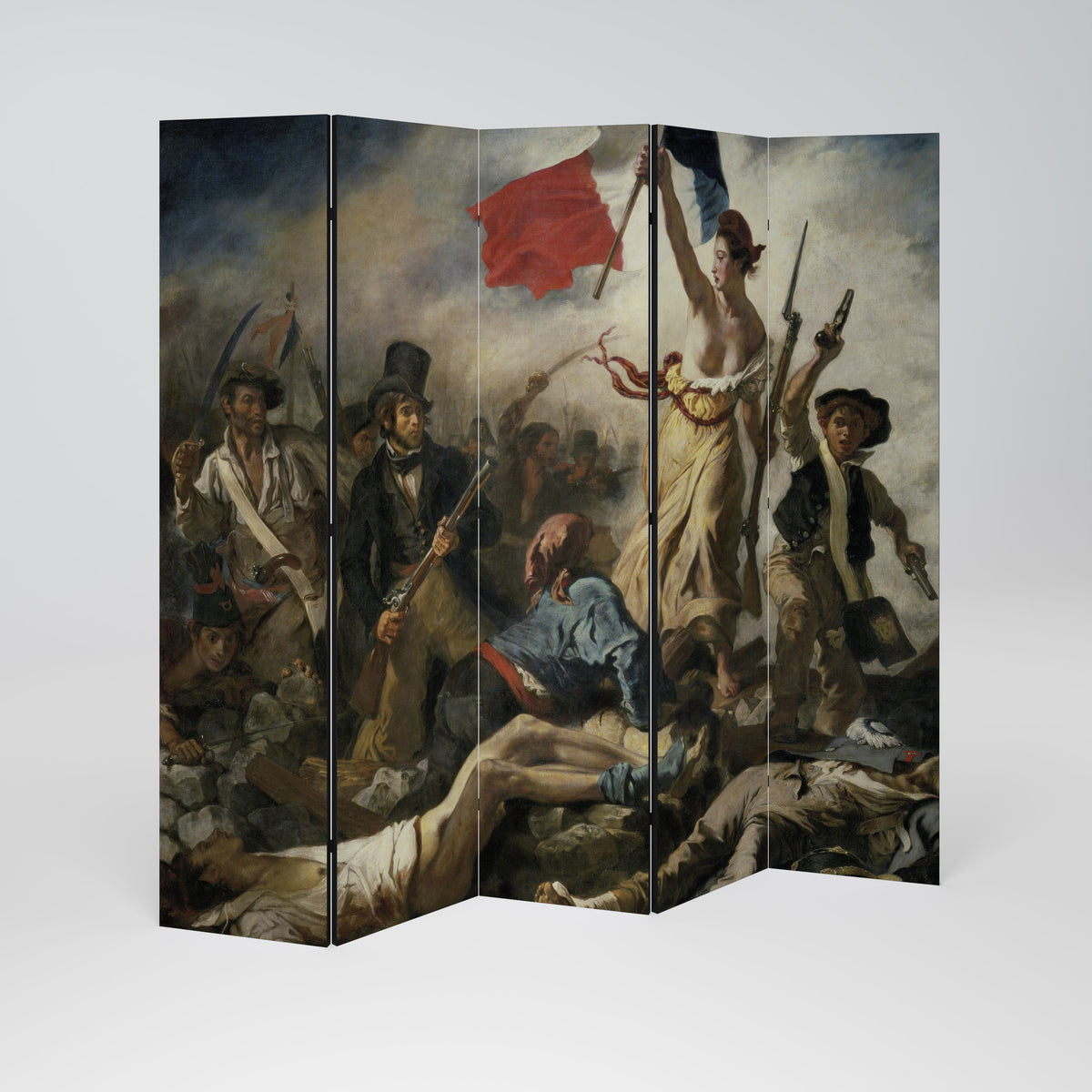LIBERTY LEADING THE PEOPLE Dekorativ rumsavdelare – 5 paneler