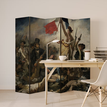 LIBERTY LEADING THE PEOPLE Dekorativ rumsavdelare – 5 paneler