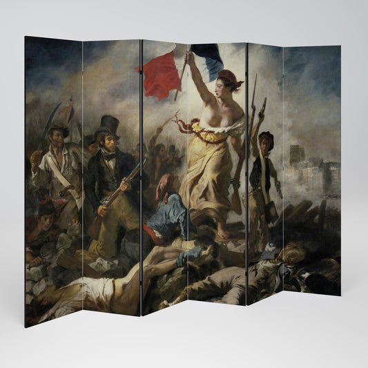 LIBERTY LEADING THE PEOPLE Dekorativ rumsavdelare med 6 paneler
