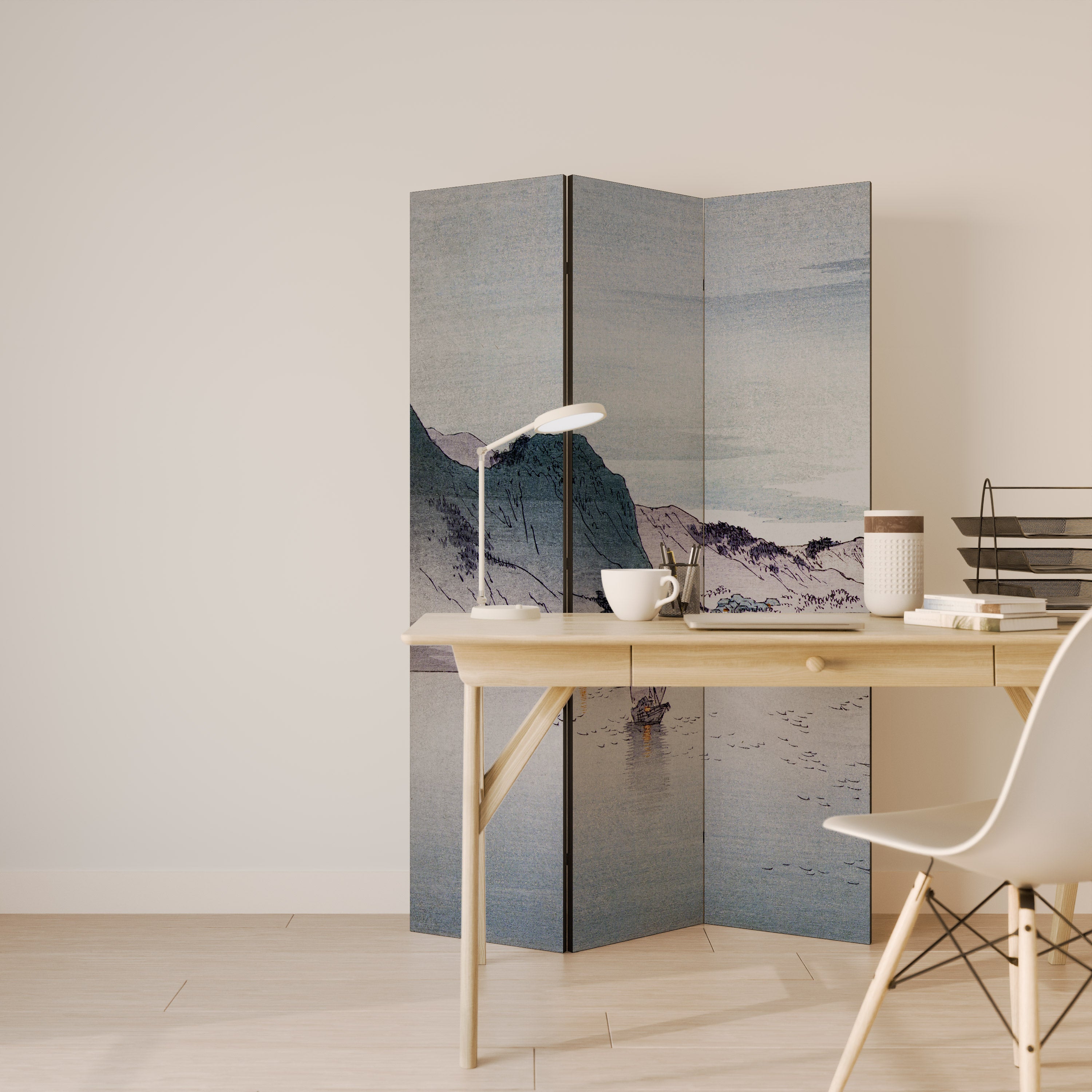 YŞGURE NO HANSEN 3-panelers rumsavdelare