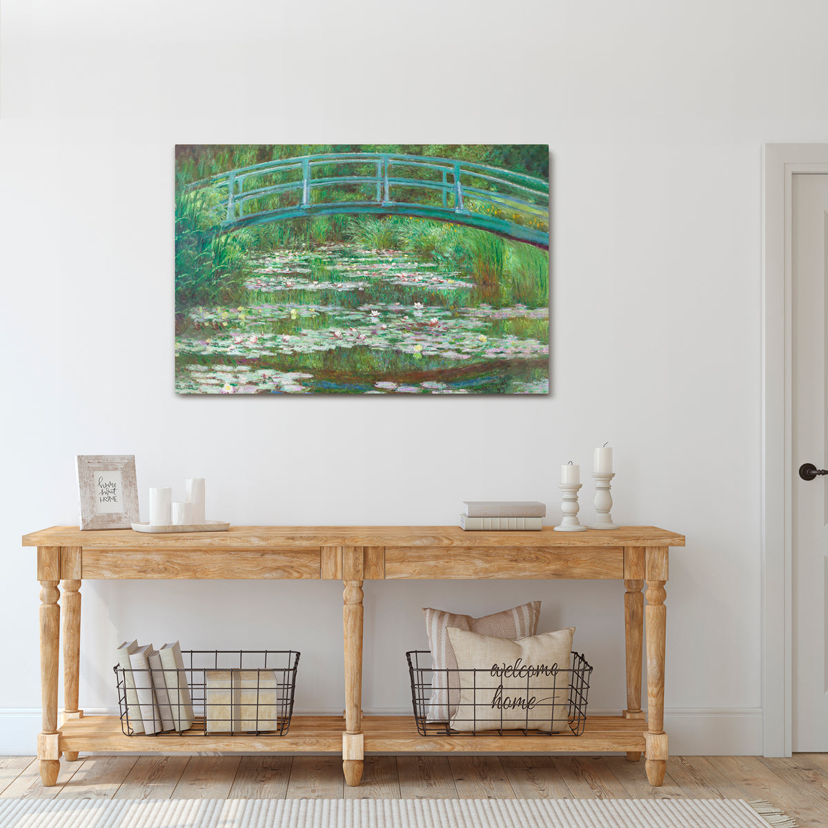 JAPANESE FOOTBRIDGE Horizontal Canvas Print