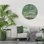 JAPANESE FOOTBRIDGE Round Wall Art
