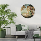 DIVINE BIRTH OF BEAUTY Round Wall Art