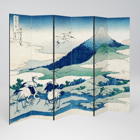 UMEZAWA MANOR Dekorativ rumsavdelare med 6 paneler
