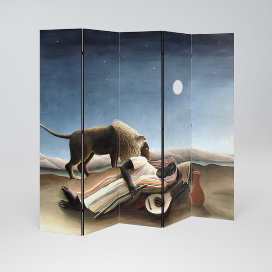 Dekorativ rumsavdelare med 5 paneler THE LEEPING GYPSY