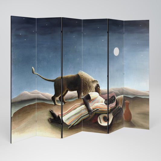 Dekorativ rumsavdelare med 6 paneler THE LEEPING GYPSY