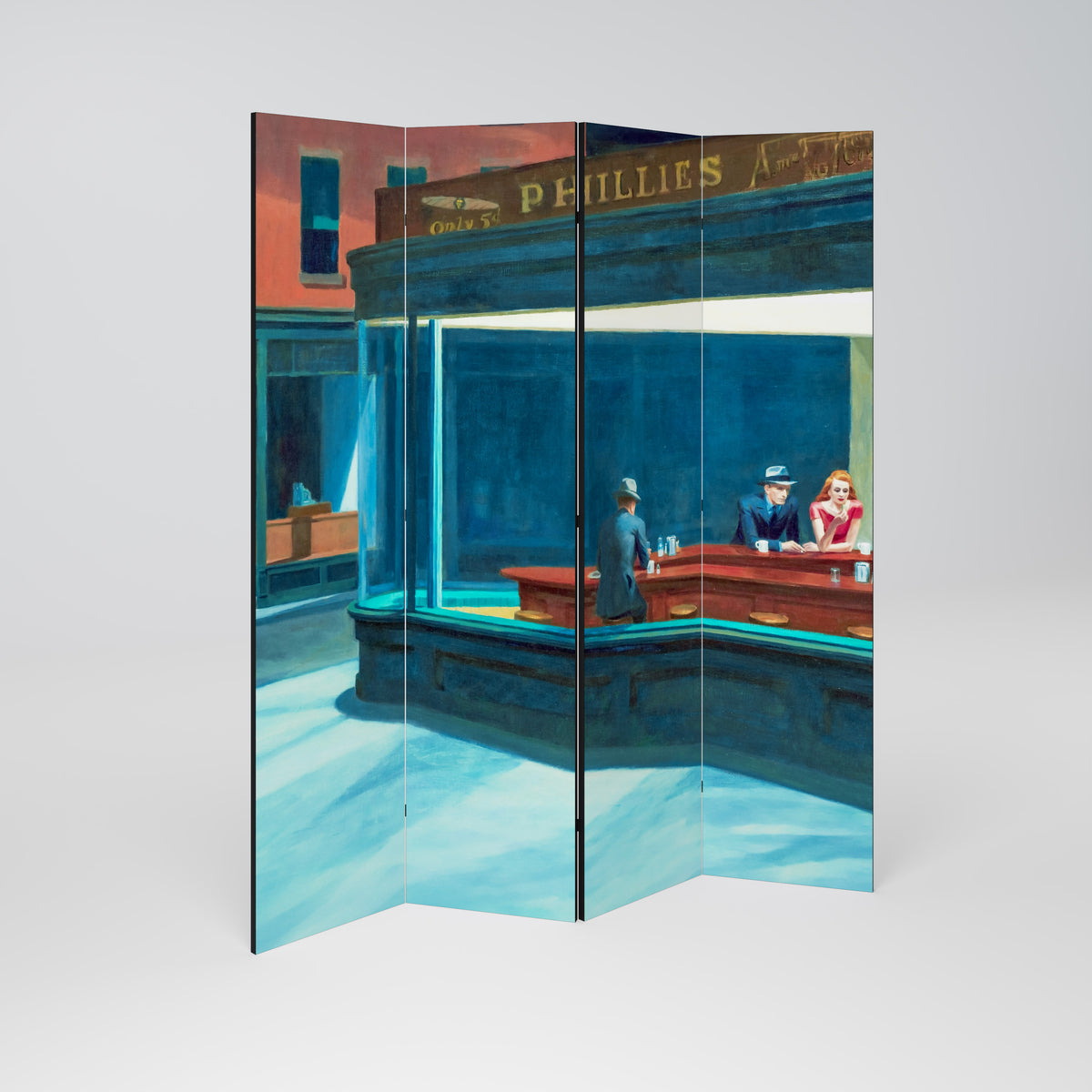 NIGHTHAWKS 4-Panel Room Divider