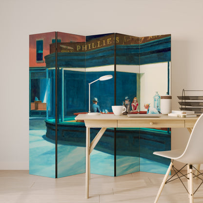 NIGHTHAWKS Dekorativ rumsavdelare – 5 paneler