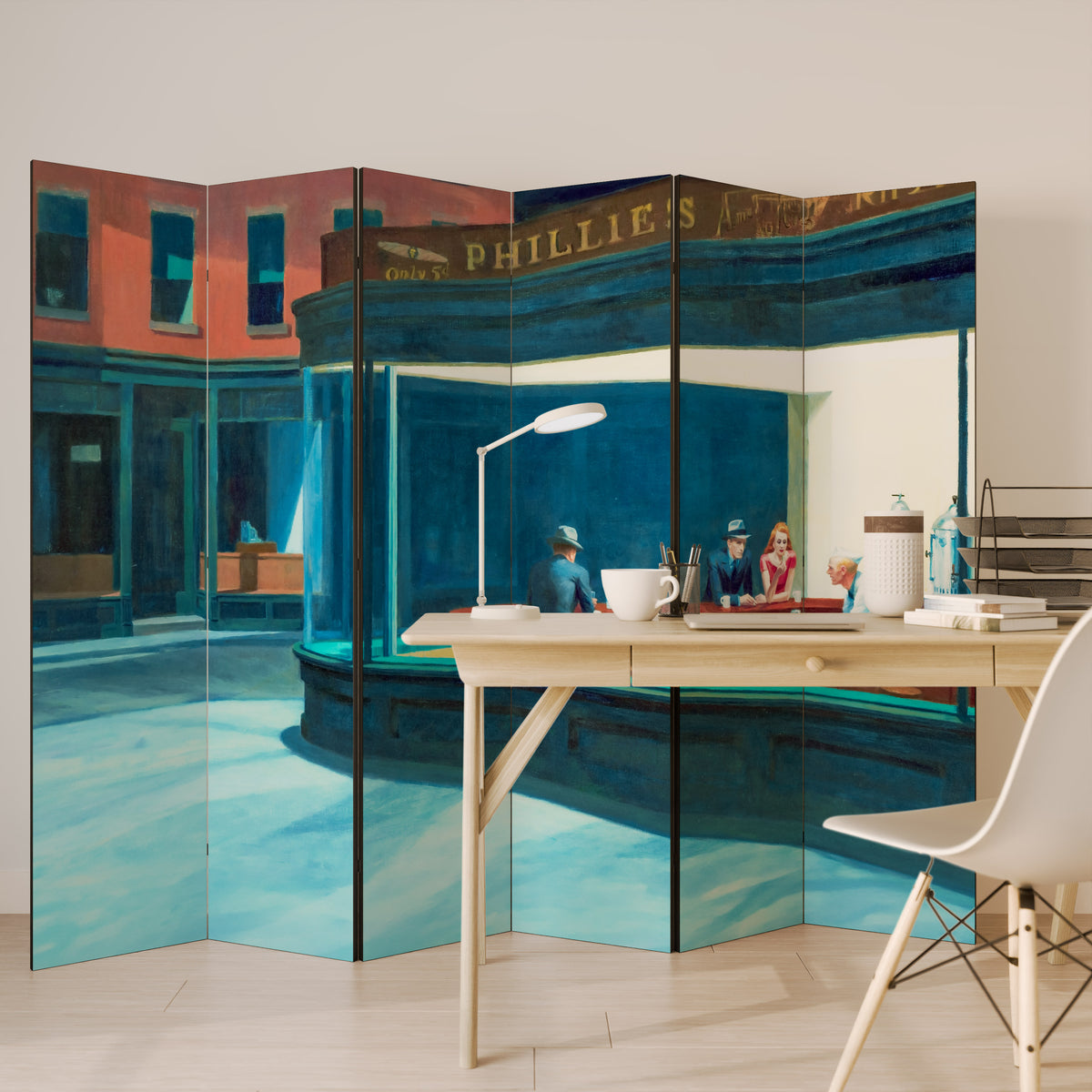 NIGHTHAWKS Rumsavdelare 6 paneler