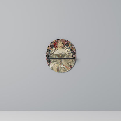 CHAMPENOIS IMPRIMEUR Oval konsthylla i svart finish
