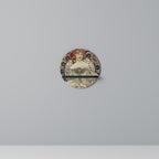 CHAMPENOIS IMPRIMEUR Rund konsthylla i svart finish