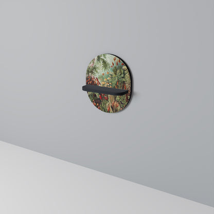 MUSCINAE LAUBMOOSE Oval konsthylla i svart finish