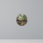 MUSCINAE LAUBMOOSE Oval Art Shelf In Black Finish