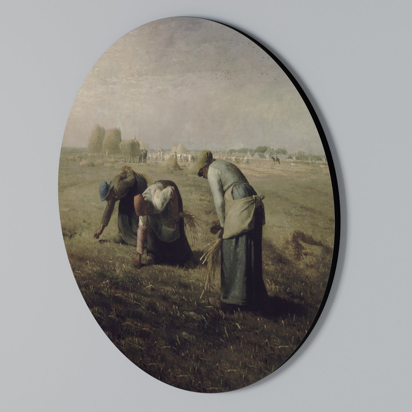 THE GLEANERS Rund väggdekor