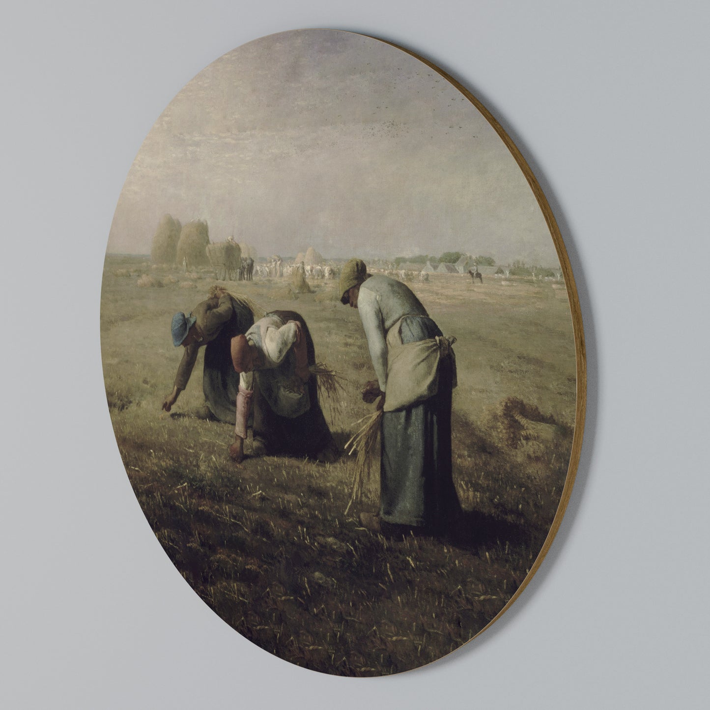 THE GLEANERS Rund väggdekor