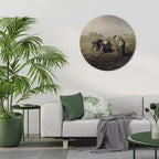THE GLEANERS Round Wall Art