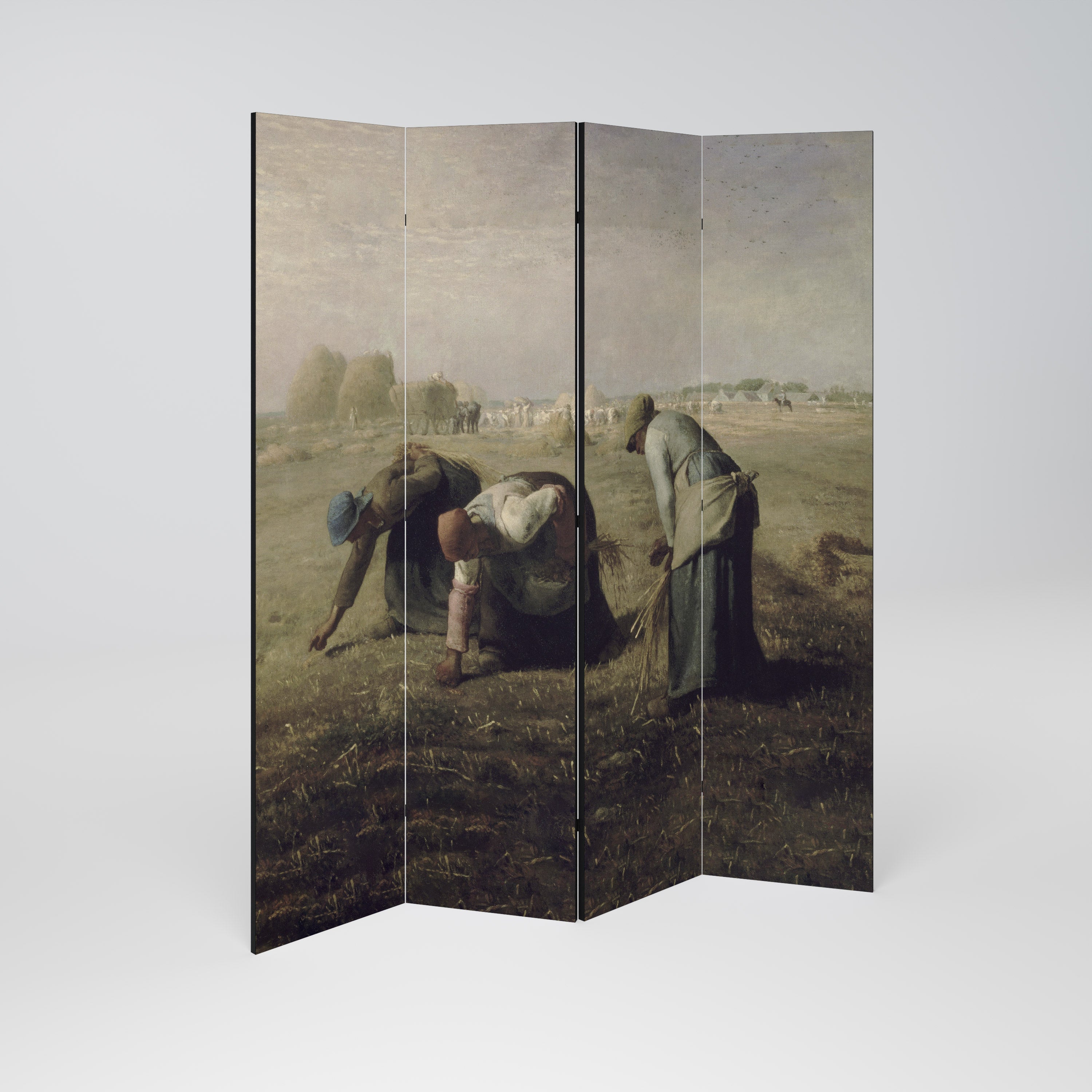 THE GLEANERS Dekorativ rumsavdelare med 4 paneler
