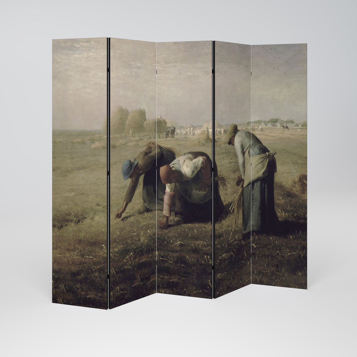 THE GLEANERS Dekorativ rumsavdelare med 5 paneler