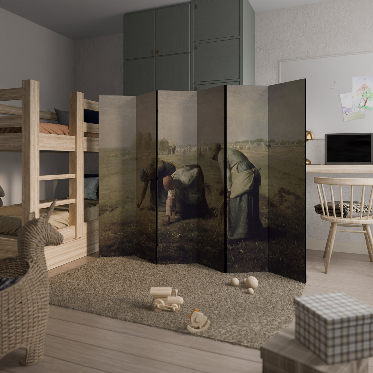 THE GLEANERS Rumsavdelare 6 paneler