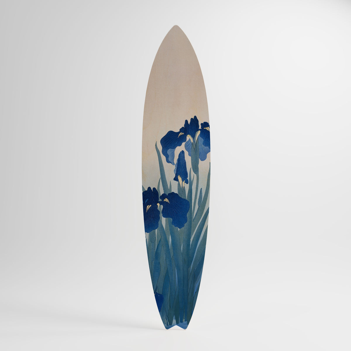 BLUE FLORAL RIDE Dekorativ Surfbräda