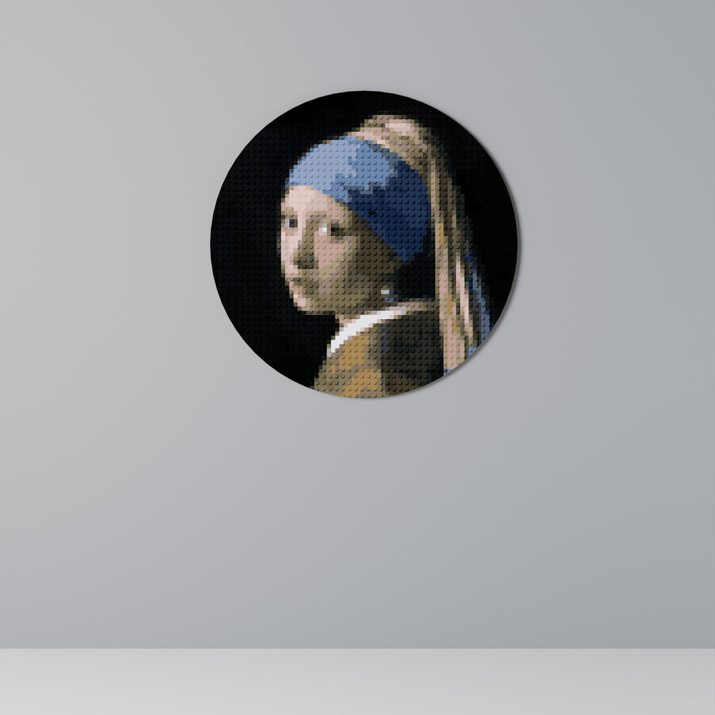 STRUKTURELLT MÄSTERVERK Rund väggkonst