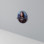 KONSTRUKTIV KONST Oval konsthylla i svart finish