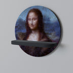 KONSTRUKTIV KONST Rund konsthylla i svart finish