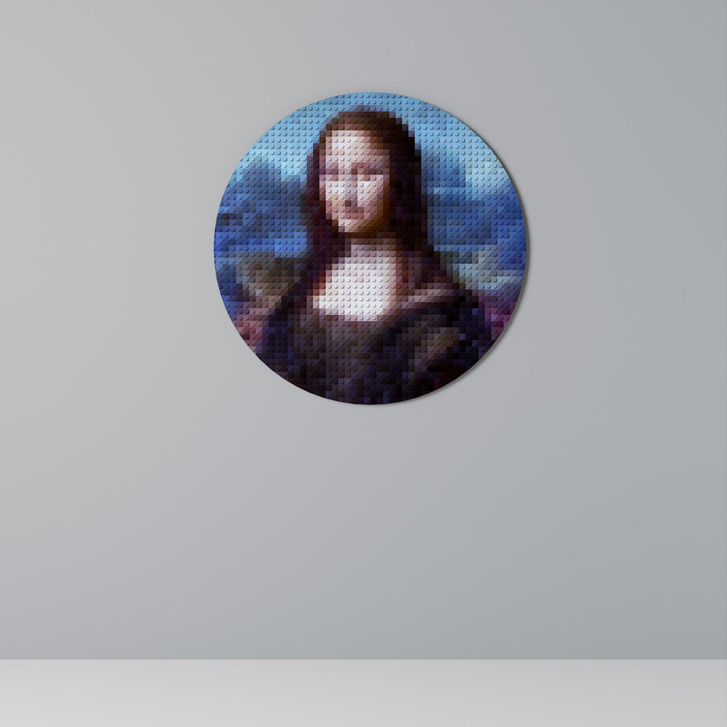 KONSTRUKTIV KONST Rund väggkonst