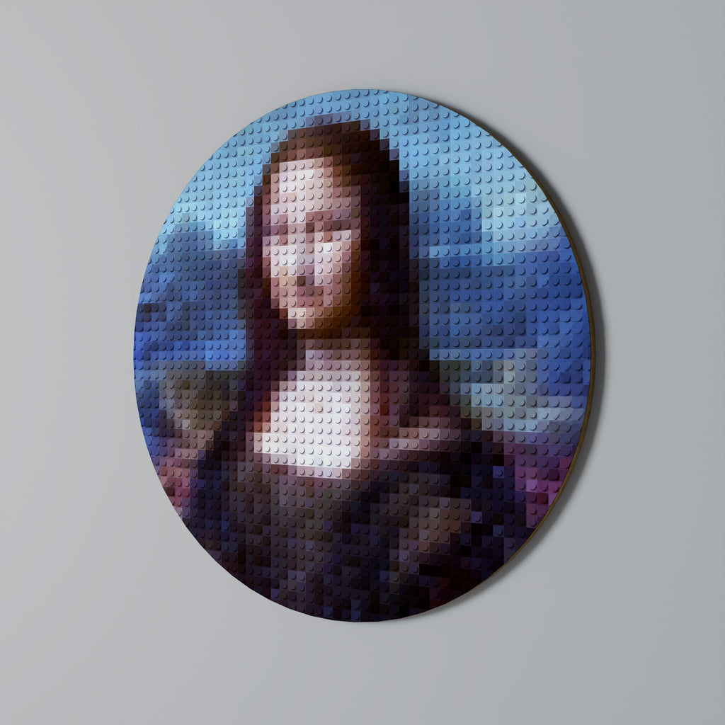 KONSTRUKTIV KONST Rund väggkonst