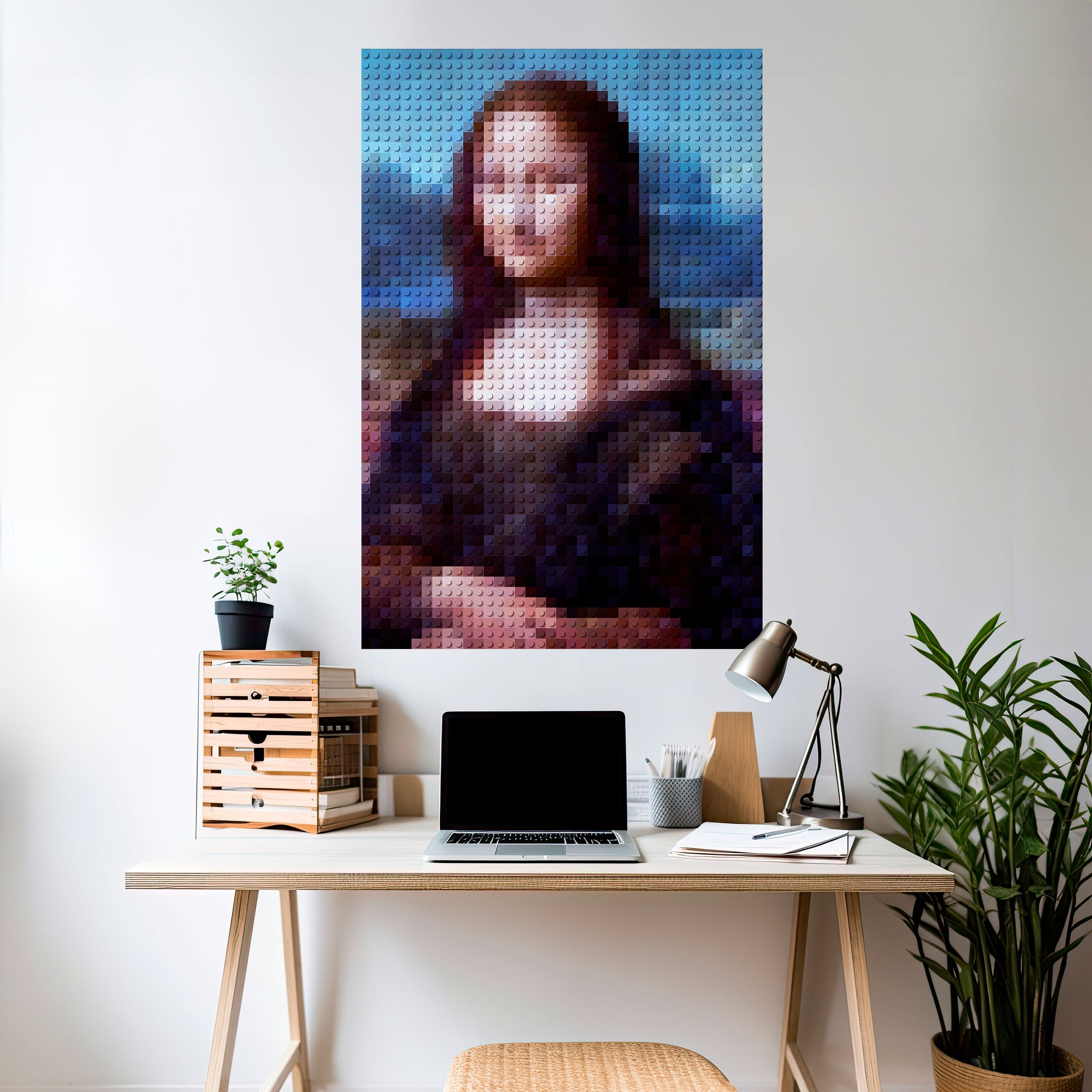 KONSTRUKTIV KONST Vertikal Poster med självhäftande mönster