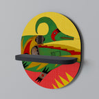 EXPRESSIV AVANYU Oval konsthylla i svart finish