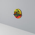 EXPRESSIV AVANYU Oval konsthylla i svart finish