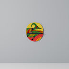 EXPRESSIV AVANYU Oval konsthylla i svart finish