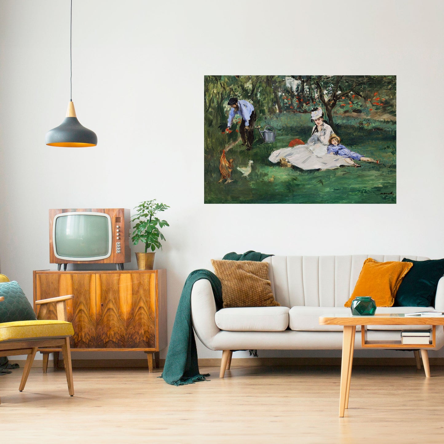 GARDEN OF CHARMS Peel and Stick Horizontal Poster