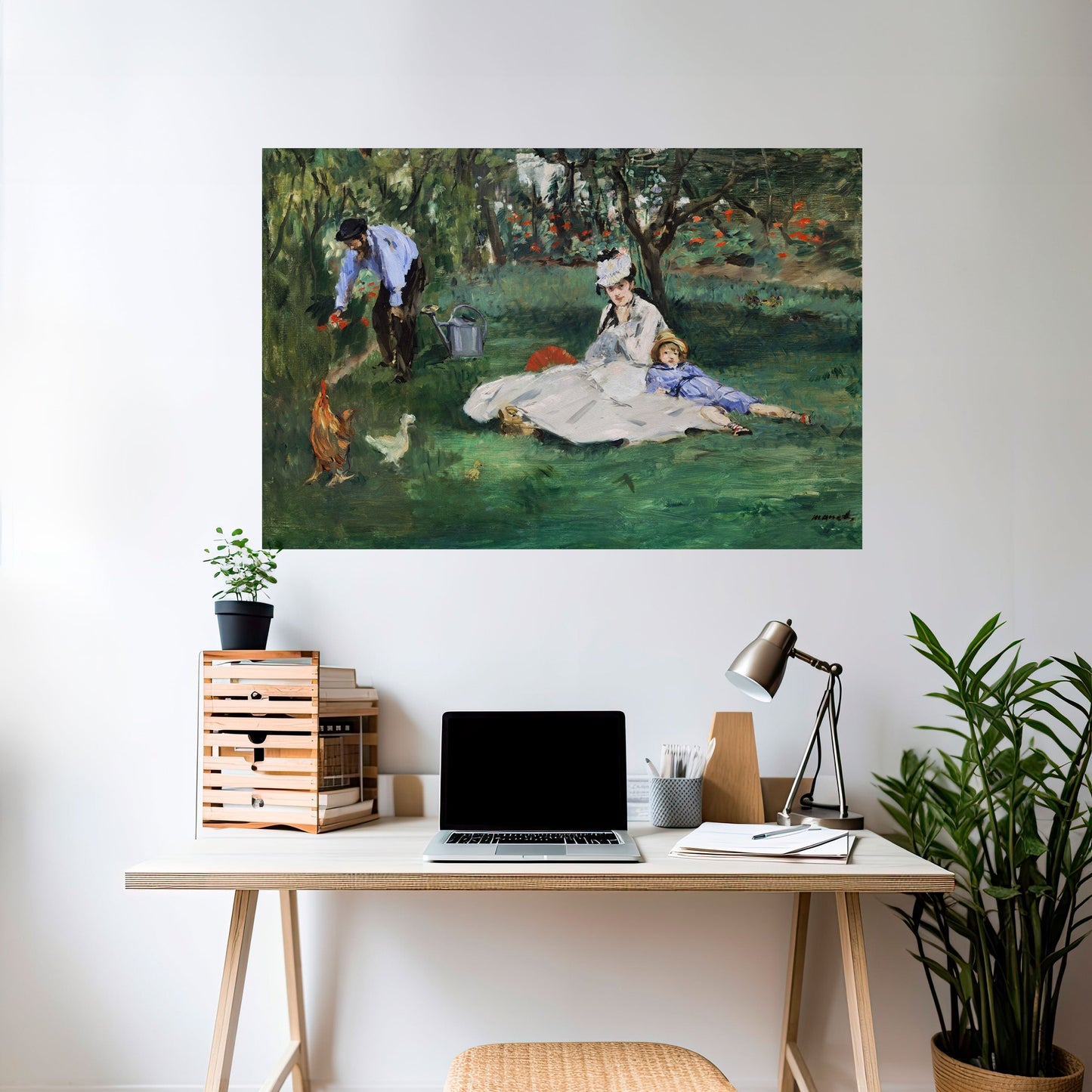 GARDEN OF CHARMS Peel and Stick Horizontal Poster