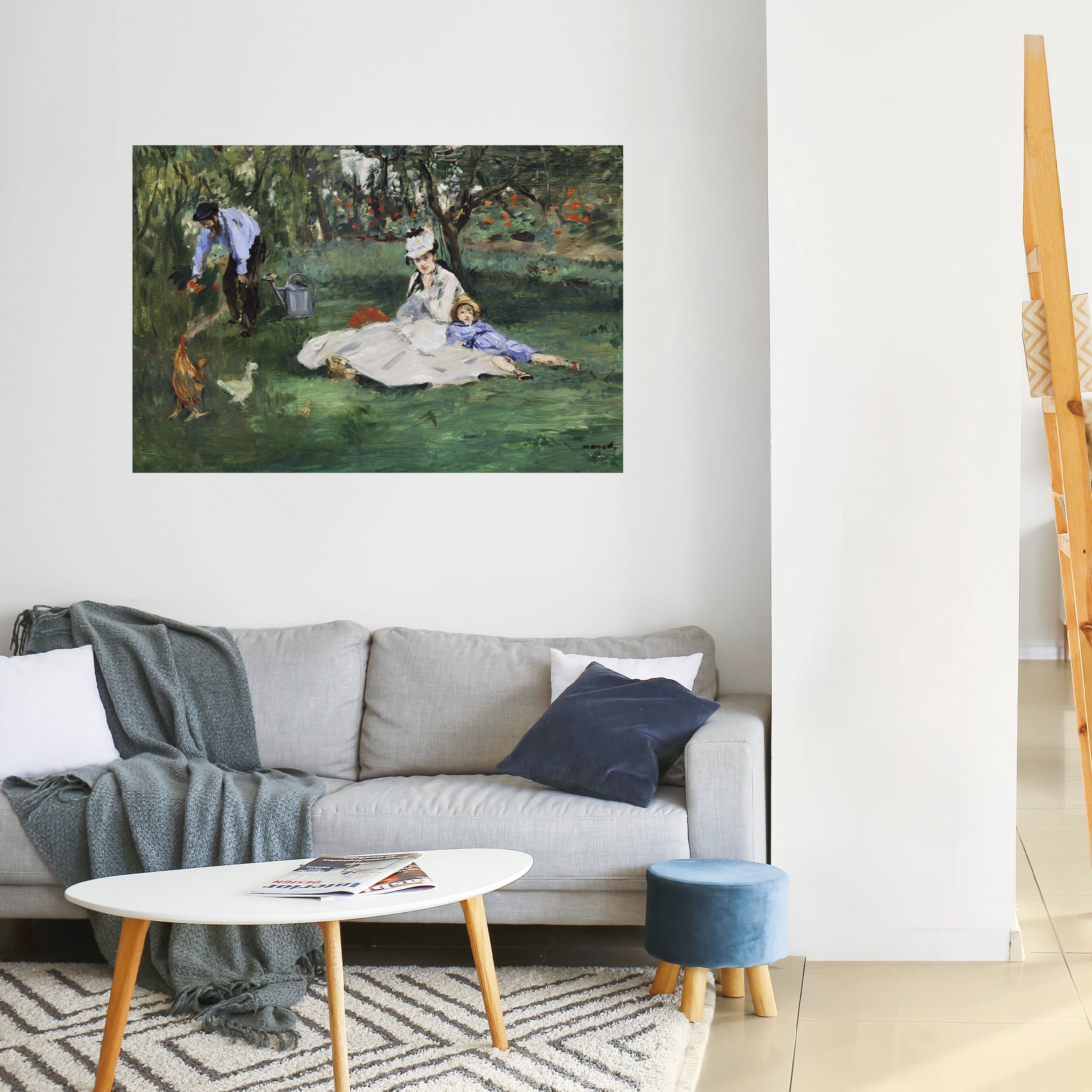 GARDEN OF CHARMS horisontell poster med självhäftande text