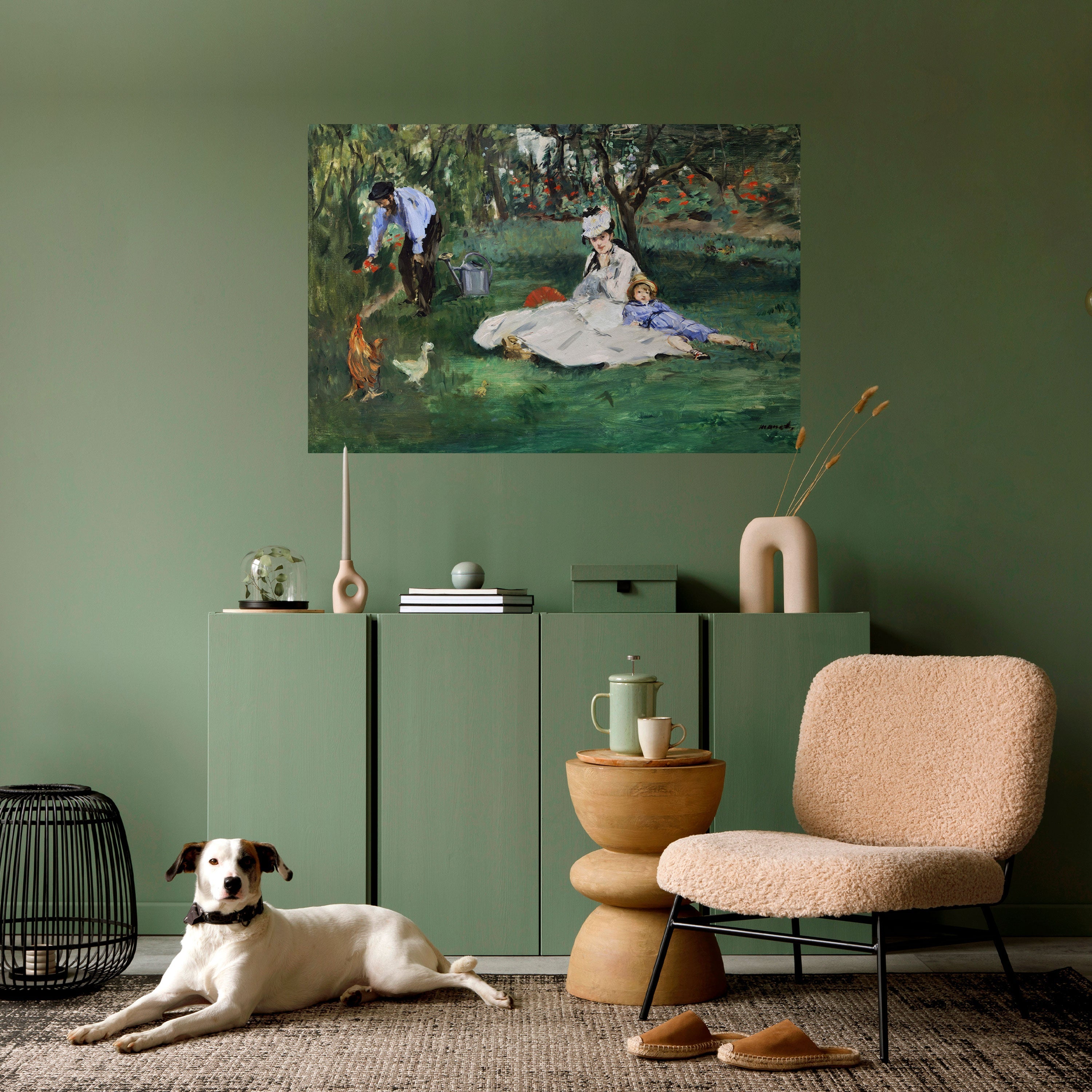 GARDEN OF CHARMS horisontell poster med självhäftande text