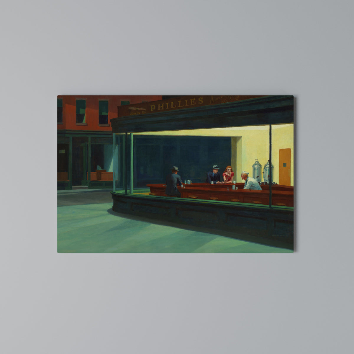 SERENE EVENING CHAT Horizontal Canvas Print