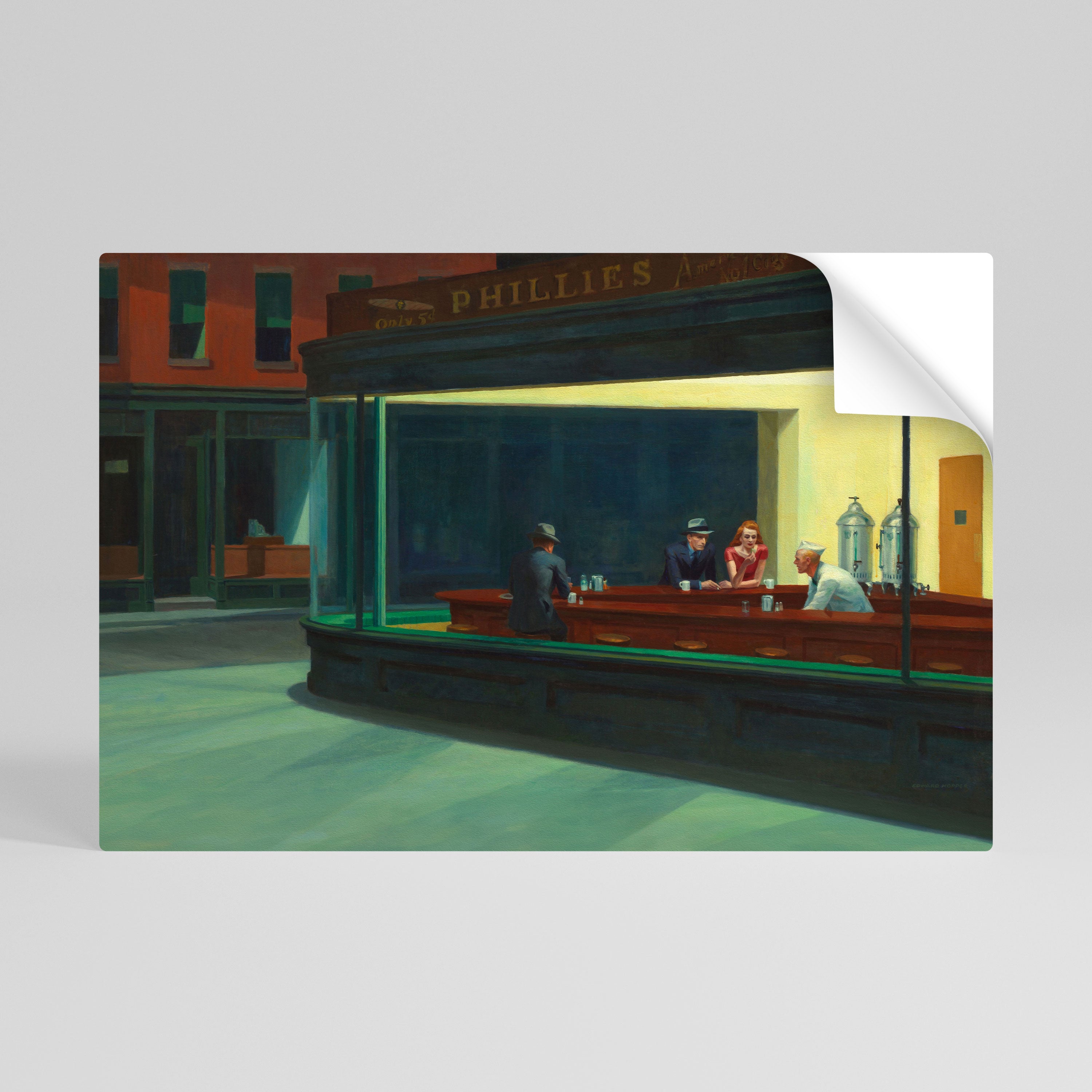 SERENE EVENING CHAT Självhäftande Horisontell Poster